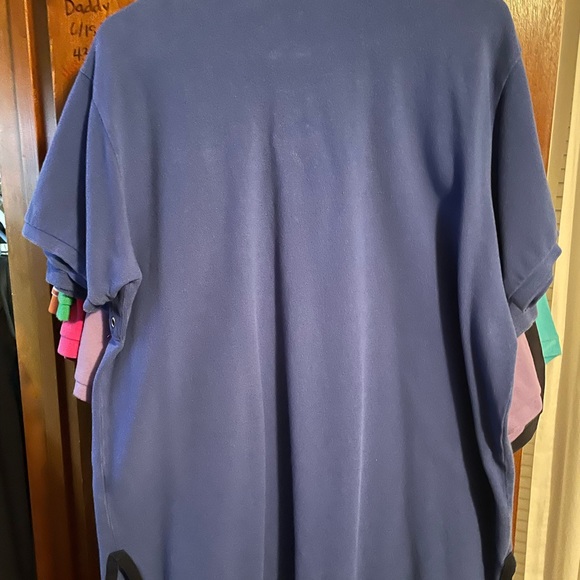 Ralph Lauren vintage Polo in royal blue with navy collar Size XL custom fit - Picture 3 of 3
